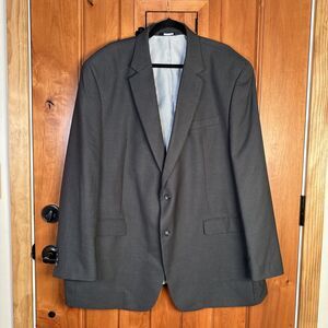 Michael Kors Men’s Two Button Charcoal‎ Gray Suit Jacket Sport Coat Size 50L